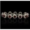 Image 4 : 14KT White Gold 20.28ctw Ruby and Diamond Bracelet