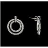 Image 2 : 2.00ctw Diamond Earrings - 14KT White Gold