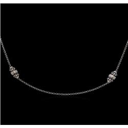 James Kurk 0.11ctw Diamond Necklace - 14KT White Gold