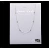 Image 2 : James Kurk 0.11ctw Diamond Necklace - 14KT White Gold