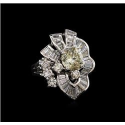 3.62ctw Diamond Ring - Platinum