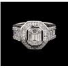 Image 2 : 1.74ctw Diamond Ring - 18KT White Gold