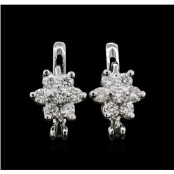 14KT White Gold 0.50ctw Diamond Earrings