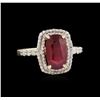 Image 1 : 2.88ct Ruby and Diamond Ring - 14KT Yellow Gold