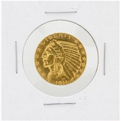 1911 $5 Indian Head Half Eagle Gold Coin