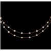 Image 1 : 7.01ctw Diamond Necklace - 18KT Rose Gold