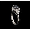 Image 4 : 2.50ctw Black Diamond Ring - 14KT White Gold