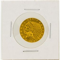 1915 $5 XF Indian Head Half Eagle Gold Coin