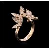 Image 3 : 0.64ctw Diamond Ring - 14KT Rose Gold