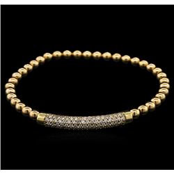 0.68ctw Diamond Bracelet - 14KT Yellow Gold