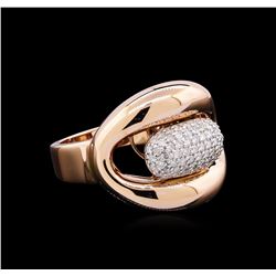 0.45ctw Diamond Ring - 14KT Two-Tone Gold