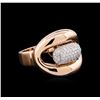Image 1 : 0.45ctw Diamond Ring - 14KT Two-Tone Gold