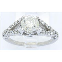 EGL Cert 1.57ctw Diamond Ring - 14KT White Gold