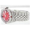 Image 7 : Rolex Stainless Steel Diamond and Ruby DateJust Men's Watch