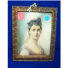 Image 1 : BEATRICE WAINWRIGHT (c. 1900) Watercolour on ivory Miniature portrait of a woman (Countess...