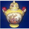 Image 1 : A HELENA WOLFSON POT POURRI VASE, c.1900, pierced dome lid, body decorated with a panel of gil...