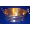 Image 1 : A BONBON DISH, NEWCASTLE, c.1810, in the shape of a staved tub, gilt interior 10cms. e150/200...