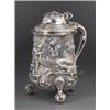 Image 1 : A TANKARD, NEWCASTLE, 1801, BY JOHN LANGLANDS, the domed lid with a hunting trophy, the body e...