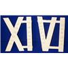 Image 1 : a set of twelve metal roman numerals, for a Victorian clock game, by F.H. Ayres, London. e200/...