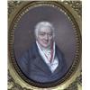 Image 1 : JOHN COMERFORD (c.1770-1832) Watercolour Portrait of a man, half-length, wearing a black co...