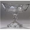 Image 1 : A GLASS BOWL, PROBABLY CORK, LATE 18th CENTURY, the body cut with a band of facets on a knobbe...
