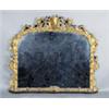 Image 1 : A CARVED AND GILTWOOD OVERMANTLE, MID 19th CENTURY, the plate within a vigorously carved pierc...