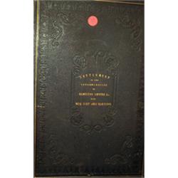A BOUND LEGAL DOCUMENT ON VELLUM, Settlement of the intermarriage of Hamilton Smythe Esquire w...