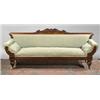 Image 1 : A MAHOGANY FRAMED SOFA, ATTRIBUTED TO WILLIAMS AND GIBTON, c.1820, the straight back with an a...