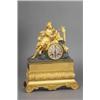 Image 1 : AN ORMOLU AND BRONZE MANTEL CLOCK, FRENCH, c.1830, the machined steel dial signed PARIS with b...