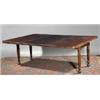 Image 1 : A MAHOGANY DINING TABLE, c.1830, IN THE STYLE OF WILLIAM AND GIBTON, the rectangular frame wit...