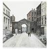 Image 1 : FLORA H. MITCHELL (1890-1973) Watercolour over pen Entrance to Lower Castle Yard, Dublin<br...