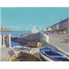 Image 1 : IVAN SUTTON (b.1944) Oil on board Coliemore Harbour, Dalkey, Co Dublin Signed lower left...