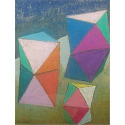HARRY KERNOFF RHA (1900-1974) Gouache Kaleidoscope Circular, 21cms diameter. e500/800...