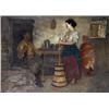 Image 1 : aloysius o¹kelly (b.1853) Oil on canvas Kitchen, West of Ireland Unsigned 71cms x 91....