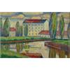 Image 1 : JOHN LUKE (1906-1975) Oil on panel Edenderry Mills Signed lower left J Luke, 33 29cms...