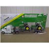 Image 1 : 1/64 Stock No. 5207 John Deere Equipment Hauling Set with 7710 Tractors