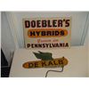 Image 1 : Corn Seed Signs Dekalb (Tin) Doeblers (Cardboard)