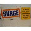 Image 1 : Surge Milkers No Smoking Signs Tin (2) old