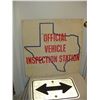 Image 1 : Metal Arrow / Vehicle Inspection Signs