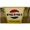 Image 1 : Pepsi Cola Metal Sign Dated 1965