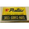 Image 1 : Pontiac Sales Sevice Sign Porcelain