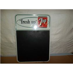 7-Up Black Board Sign