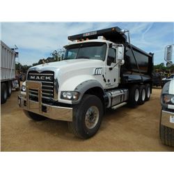 2016 MACK GU713 TRI-AXLE DUMP, VIN/SN:1M2AX07C4GM027281 - 445 HP MACK, MP8 ENG, MACK T310M, 10 SPD T