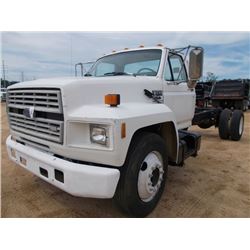 1994 FORD F700 S/A CAB & CHASSIS, VIN/SN:1FDNK74C8RVA31117 - FORD DIESEL ENGINE, 5 SPD 2 SPD TRANS, 