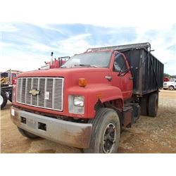 1993 KODIAK S/A DUMP, VIN/SN:1GBK7HIJ7PJ106142 - CAT DIESEL ENGINE, A/T, 16' STEEL TRASH DUMP BODY, 