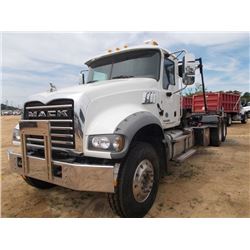 2016 MACK GU713 T/A ROLL OFF TRUCK, VIN/SN:1M2AX04C9GM025353 - 405 HP MACK MP7 ENGINE, ALLISON RD545