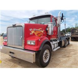 2011 WESTERN STAR 4900 TRI-AXLE ROLL OFF, VIN/SN:5KKMAEDR1BPAV5878 - 505 HP DETROIT DD15 ENG, 8LL TR