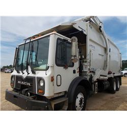 2015 MACK MRU 613 T/A FRONT LOADER SANITATION TRUCK, VIN/SN:1M2AV04CXFM013328 - 345 HP MACK MP7 ENGI
