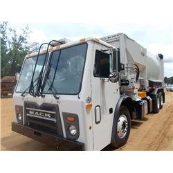 2015 MACK LEU613 AUTOMATED SIDE LOADERS, VIN/SN:1M2AU02C3FM009417 - 345 HP MACK MP7 ENGINE, ALLISON 
