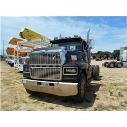 1993 FORD LTL 9000 T/A TRUCK TRACTOR, VIN/SN:1FTYAP0X0PVA25754 - 350 H P CAT ENG, 9 SPD TRANS, 40K R